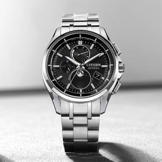 【CITIZEN 星辰】月相 超級鈦光動能電波手錶 禮物 送禮 推薦(BY1001-66E)