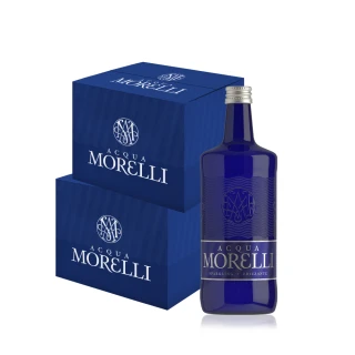 即期品【ACQUA MORELLI】義大利氣泡礦泉水(玻璃瓶裝750mlx2箱 共24入效期至2025/5/16)