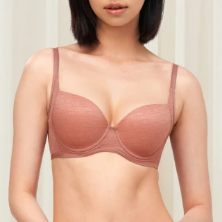 【Triumph 黛安芬】Signature Sheer 透感經典系列 輕質鋼圈內衣 B-E(溫柔棕)