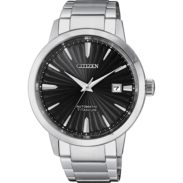 CITIZEN 星辰 鈦 自動上鍊機械手錶 送行動電源 開學(NJ2180-89H)