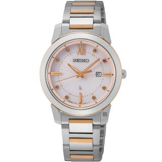 【SEIKO 精工】LUKIA 動人時光 聖誕節限定 太陽能女錶-31mm 母親節 禮物 送禮(SUT416J1/V137-0DL0KS)