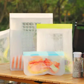 【Prepara】食物保鮮密封夾鏈袋[2號袋 綠色夾鏈]-1900ml x2入