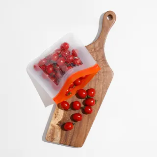 【Prepara】食物保鮮密封夾鏈袋[2號袋 綠色夾鏈]-1900ml x2入
