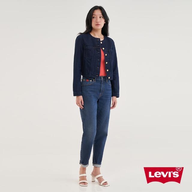 【LEVIS 官方旗艦】女款 上寬下窄 高腰修身窄管及踝牛仔長褲 / 金耳  / 彈性布料 熱賣單品 19745-0012