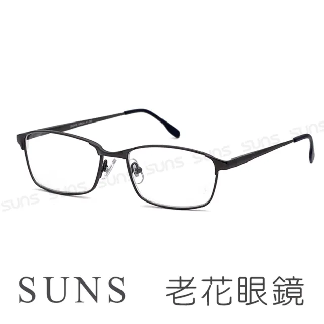 【SUNS】台灣製 濾藍光老花眼鏡 超薄文青槍框 閱讀眼鏡 高硬度耐磨鏡片 配戴不暈眩