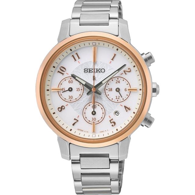 【SEIKO 精工】LUKIA 廣告款 太陽能三眼計時女錶 女王節 春夏推薦(SSC906J1/V175-0FC0KS)