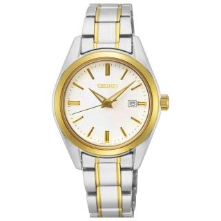 【SEIKO 精工】CS日系時尚珍珠貝女錶-28mm 送行動電源(6N22-00K0GS SUR636P1)