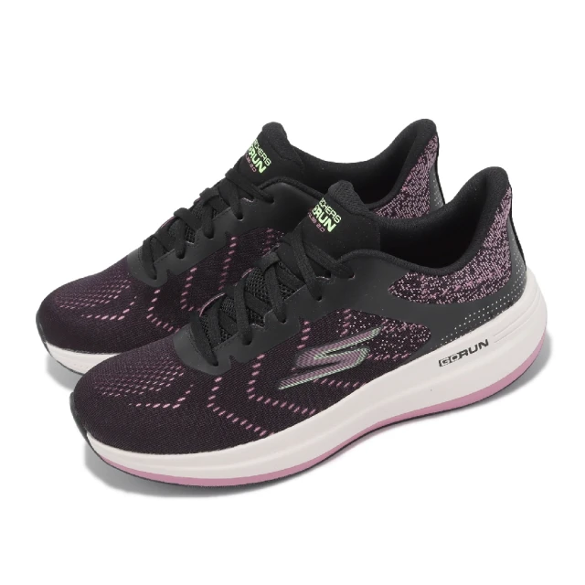 SKECHERSSKECHERS 慢跑鞋 Go Run Pulse 2.0 女鞋 黑 粉 輕量 避震 瑜珈鞋墊 健走 運動鞋(129111-BKPK)