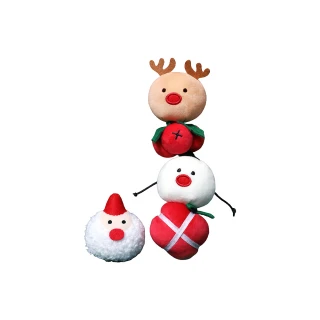 【Vetreska 未卡】貓薄荷玩具 聖誕毛絨球球(雪人球*1、聖誕老公公 麋鹿 冬青 禮物 交換禮物首選)