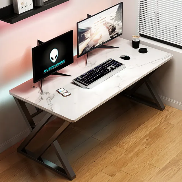 【優品星球】極簡電競桌電腦桌 120公分 深空灰 黑色(桌子 書桌 辦公桌 工作桌 居家辦公)