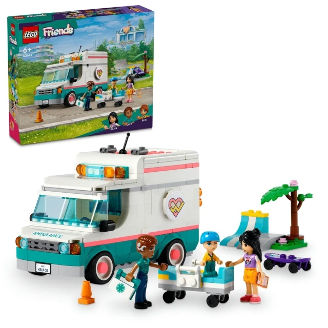 LEGO 樂高 Friends 42613 心湖城醫院救護車(玩具車 兒童玩具 禮物)