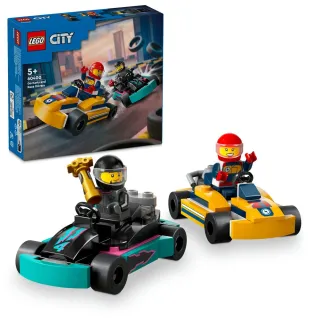 【LEGO 樂高】城市系列 60400 卡丁車和賽車手(賽車積木 玩具車)
