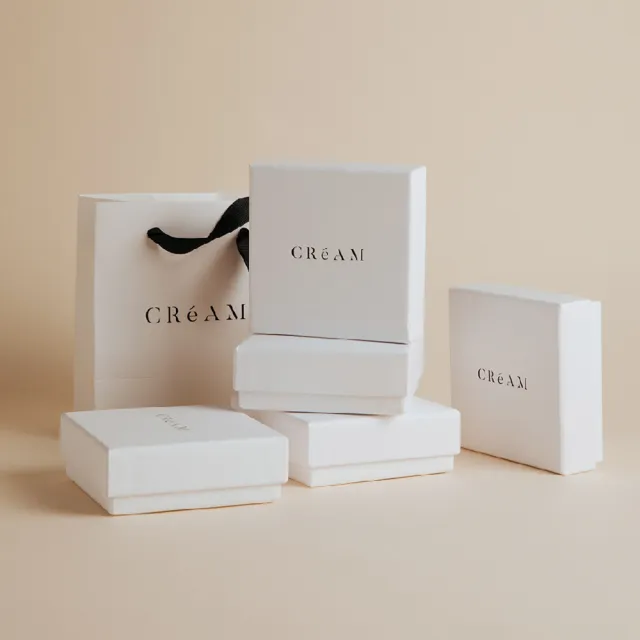 【CReAM】Jacqueline 999足銀 純銀 月亮 亮鑽 銀色 玫瑰金色 女項鍊項鏈(生日 禮物 送禮 禮盒)