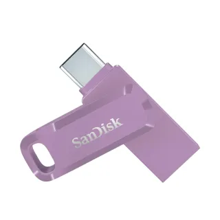 【SanDisk 晟碟】Ultra Go USB Type-C 128GB薰衣草紫 雙用隨身碟(平行輸入)