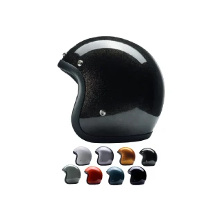 【Chief Helmet】500-TX 金蔥黑 3/4罩 安全帽(復古帽 騎士安全帽 半罩式 500TX EN)
