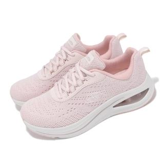 【SKECHERS】休閒鞋 Skech-Air Meta 女鞋 粉 白 氣墊 避震 微厚底 記憶鞋墊 運動鞋(150131-ROS)