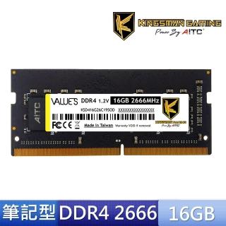 【AITC 艾格】DDR4/2666 16GB NB用(KSD416G26C19SOD)