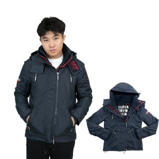 【Superdry】情侶外套 極度乾燥 鋪棉 防風衣 外套 三拉鍊 平輸品(極度乾燥 男女同款 防風外套 情侶衣)