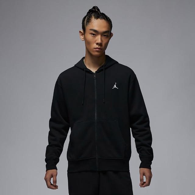 【NIKE 耐吉】外套 男款 運動連帽外套 刷毛 AS M J ESS FLC FZ HOODIE LB 黑 FQ1867-010