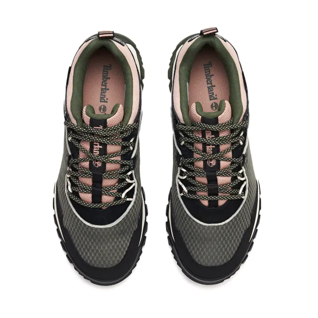 【Timberland】女款深綠色絨面防水低筒休閒鞋(A2PNV991)