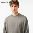 【LACOSTE】男裝-TENNIS寬鬆長袖棉T(深灰色)