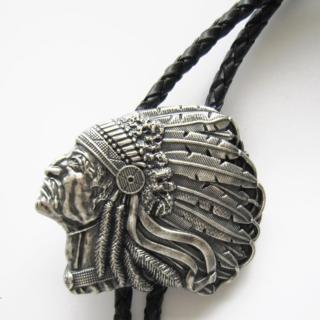 【米蘭精品】現貨+預購 Bolo tie波洛領帶(鍍古銀印地安酋長美式領帶男配件74gx38)