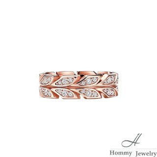【Hommy Jewelry】奧地利鑽鋯K金戒指(925純銀 K金)