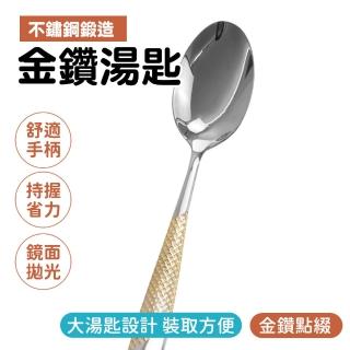 【職人廚具】185-GSS23 2入雪糕匙 湯勺 尖匙 圓匙 環保餐具 410不鏽鋼餐具(餐匙 精緻餐具 金鑽湯匙)