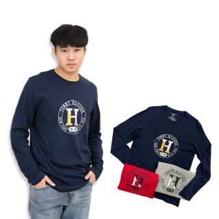 【Tommy Hilfiger】三色 薄長袖 純棉 大尺碼 長袖 上衣 T恤 長T 平輸品(藍 灰 紅 三色 長袖)