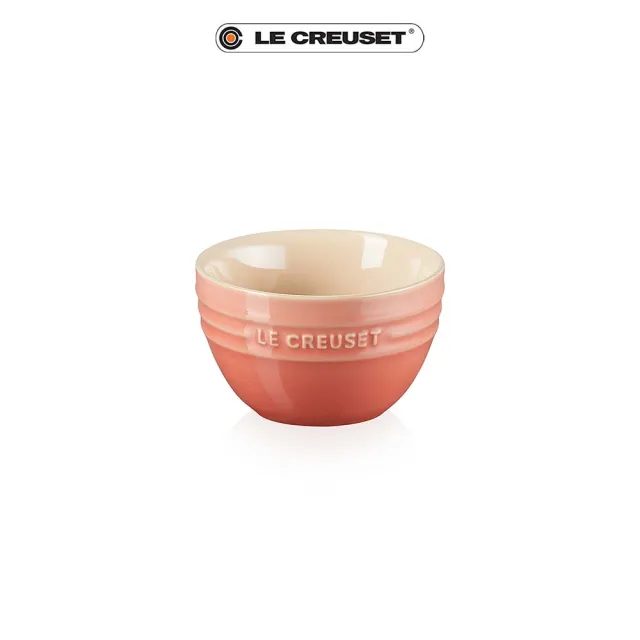 【Le Creuset】瓷器韓式飯碗10cm(鮭魚粉)