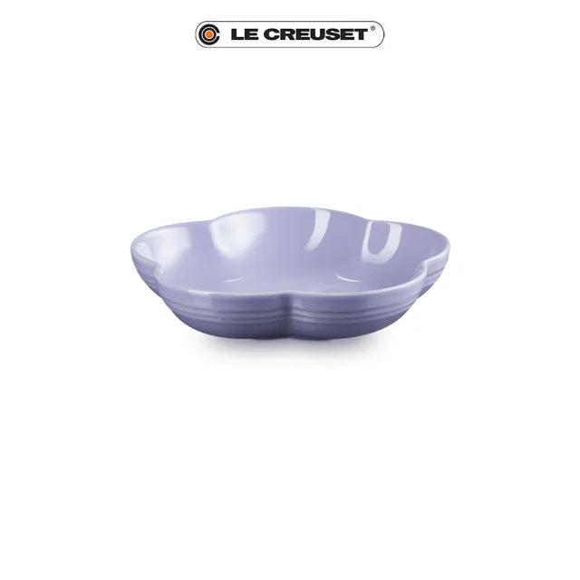 【Le Creuset】瓷器花型盤-中(薰衣草)