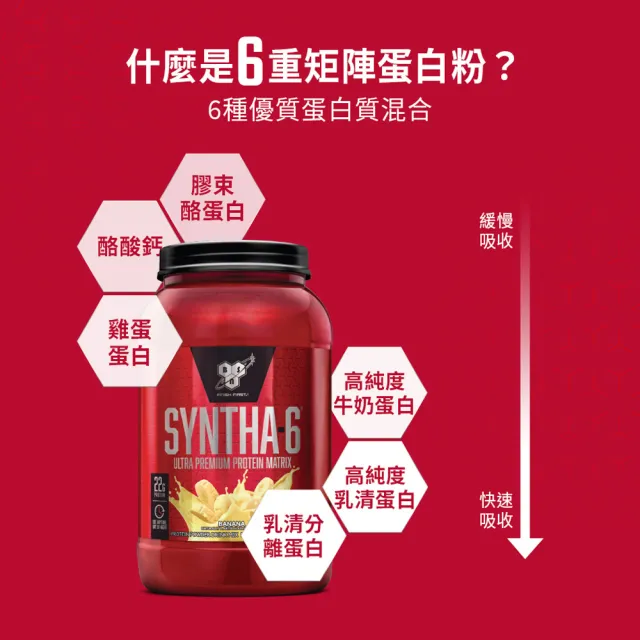 【BSN 畢斯恩】Syntha-6 頂級綜合乳清蛋白 10磅(巧克力奶昔)