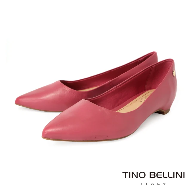 TINO BELLINI 貝里尼TINO BELLINI 貝里尼 巴西進口素面尖頭增高平底鞋FSBV008B(紫紅)