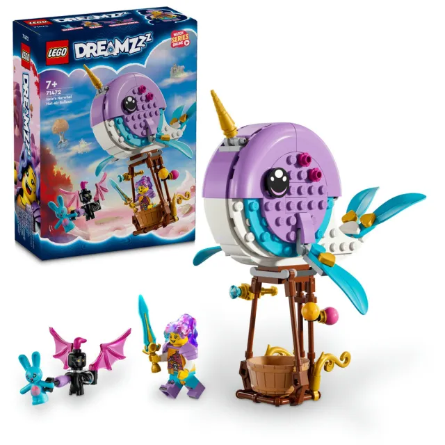 LEGO 樂高】DREAMZzz 71472 伊茲的獨角鯨熱氣球(鯨魚玩具追夢人的試煉 