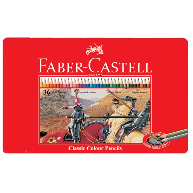 【Faber-Castell】德國輝柏 36色紅盒色鉛筆  開學文具