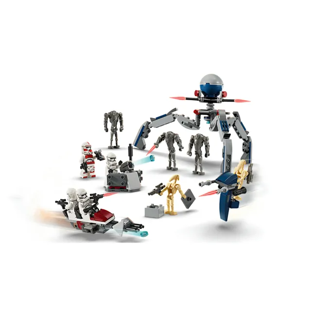 【LEGO 樂高】星際大戰系列 75372 克隆軍隊與戰鬥機器人組合(Clone Trooper & Battle Droid Battle Pack)