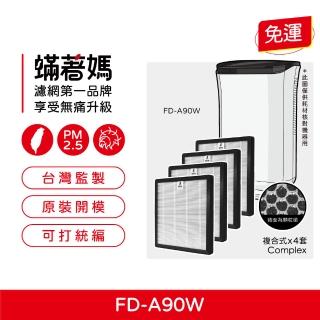 【著媽】複合式濾網4入優惠組(適用 3M 空氣清淨 除濕機 FD-A90W FDA90W FDA90RF)