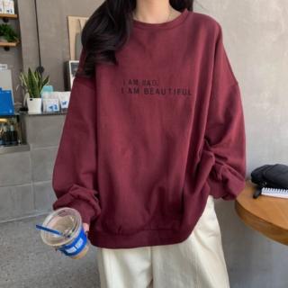 【Amirr 艾米爾】★寬鬆加絨情侶衛衣(女上衣/長袖/保暖)