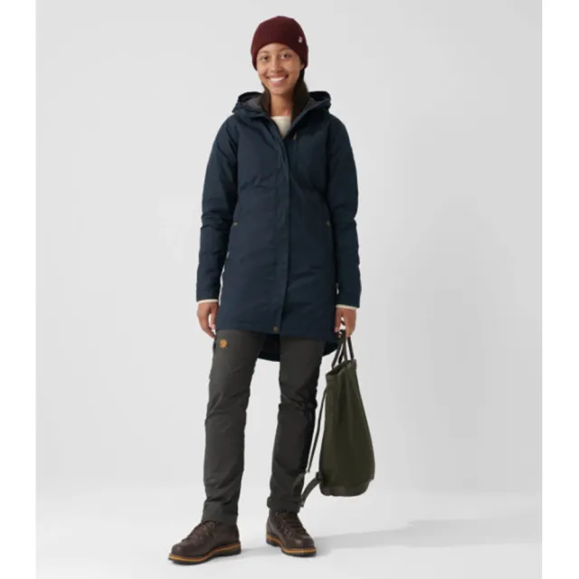 【Fjallraven】Kiruna G1000大衣 女(FR89644-410岩台紫 FR89644-555暗深藍)