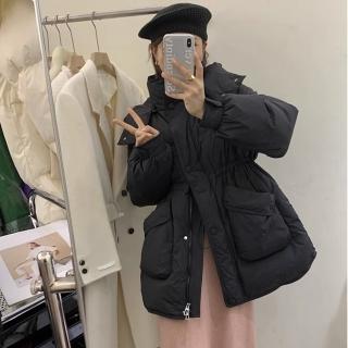 【巴黎精品】現貨+預購 真羽絨90%白鴨絨羽絨外套羽絨衣夾克(保暖小清新可愛長版連帽女外套4色a1dj40)