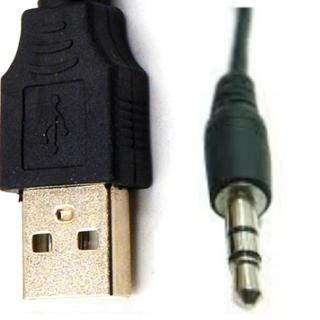 【Ainmax 艾買氏】USB公 3.5mm公 硬碟連線12V汽車 CD player aux(汽車用音源線 mp3轉接線 訊號線)