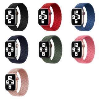【樂邁家居】Apple Watch S9 尼龍單圈編織錶帶(6色可選/41mm/40mm/38mm)