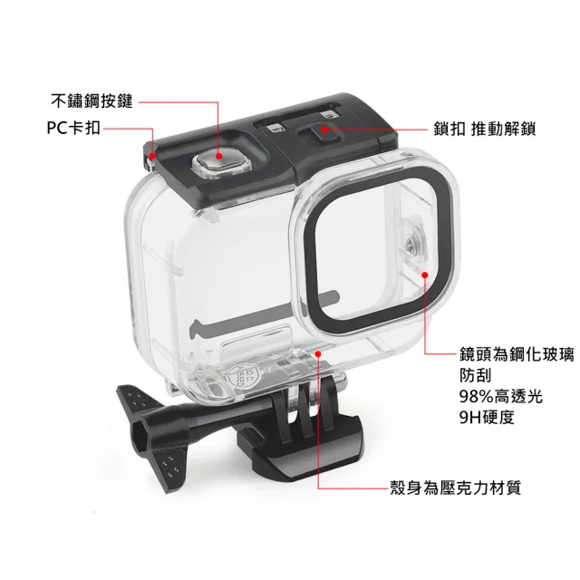 【HH】GoPro 12、11、10、9 防水防護殼(HPT-GPH10-PC)