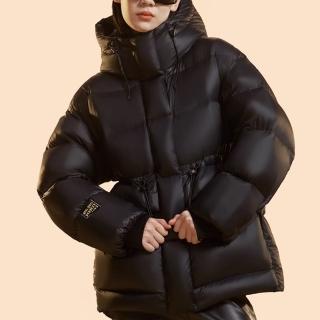 【巴黎精品】現貨+預購 真羽絨90%鴨絨羽絨外套羽絨衣夾克(個性連帽蓬鬆保暖女外套a1dj6)