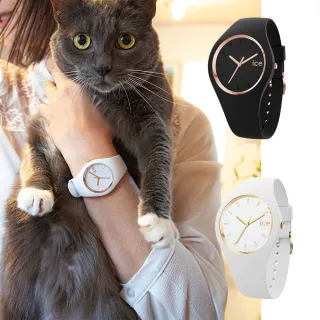 【Ice-Watch】Glam華麗系列 簡約小錶面粉嫩霧面舒適純色 三針矽膠腕錶