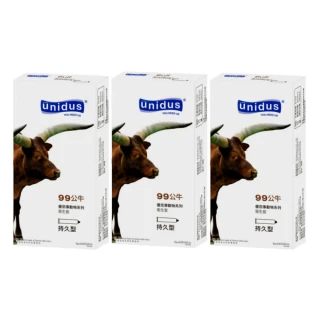 【Unidus 優您事】動物系列保險套-99公牛 持久型 12入*3盒(共36入)