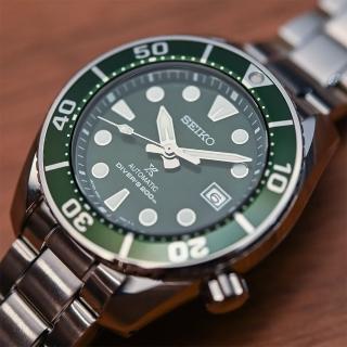 【SEIKO 精工】PROSPEX 水鬼 200米潛水機械錶-綠水鬼/45mm 母親節 禮物 送禮(6R35-00A0G SPB103J1)