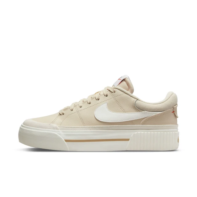 NIKE 耐吉NIKE 耐吉 WMNS COURT LEGACY LIFT 休閒鞋 女鞋 米 蜂蜜奶茶 厚底 增高(DM7590-200)