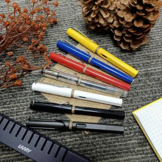 【LAMY】SAFARI 狩獵系列 鋼筆 多色任選(透明/藍/紅/黑炭/黃/亮白/亮黑)