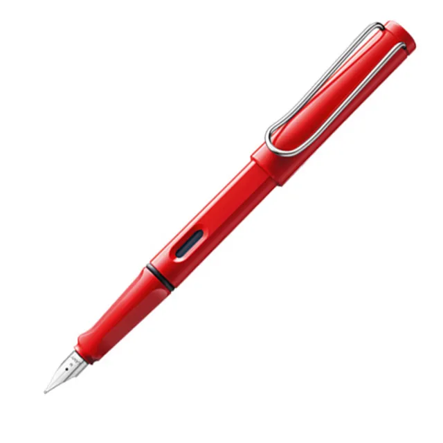 【LAMY】SAFARI 狩獵系列 鋼筆 多色任選(透明/藍/紅/黑炭/黃/亮白/亮黑)